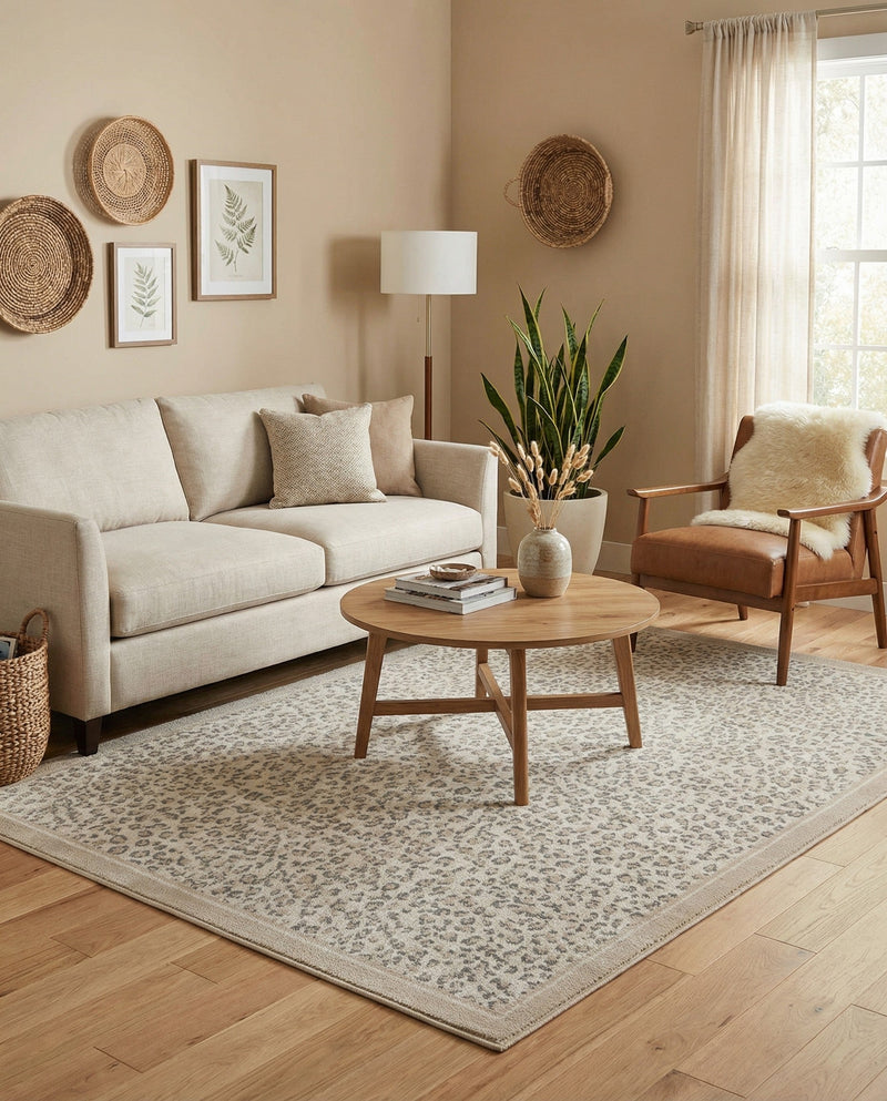 Savannah Sojourn Collection Area Rug - Serengeti Rectangle Ivory  lifestyle 38
