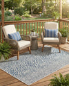 Urban Oasis Rugs Collection Area Rug -  Terrace (Blue) Rectangle Blue  lifestyle 19