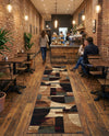 Bistro Lounge Collection Area Rug -  Latte Runner Multi  lifestyle 61