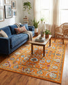 Adriana Terrace Collection Area Rug -  Positano (Orange) Rectangle Orange  lifestyle 14
