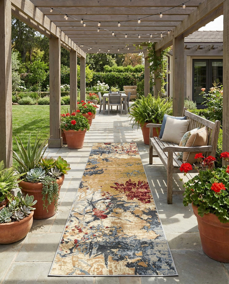 Urban Terrace Collection Area Rug -  Alcove Runner Multi  lifestyle 78