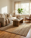 Woven Seaside Jute Collection Area Rug - Savannah (Natural) Rectangle Natural  lifestyle 14
