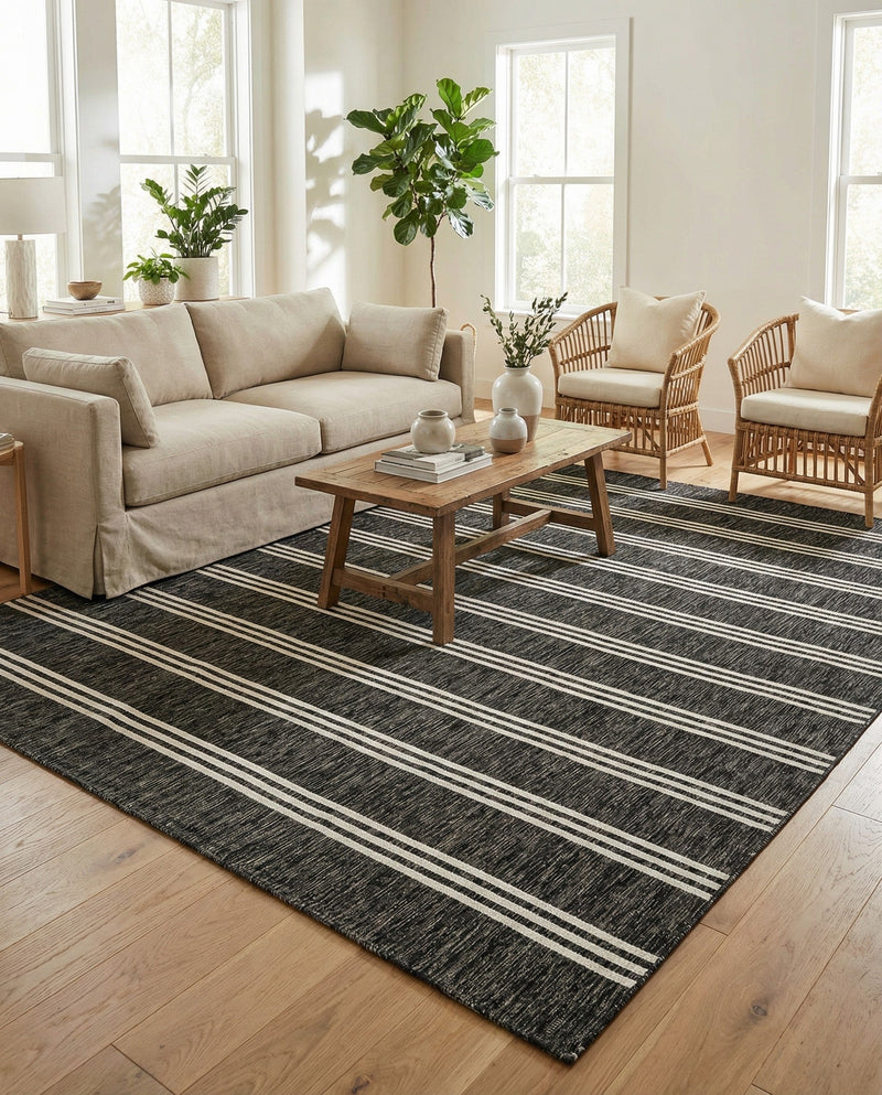 Urban Oasis Rugs Collection Area Rug -  District (Charcoal) Rectangle Charcoal  lifestyle 35