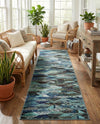 Sedona Vista Collection Area Rug -  Yucca Runner Blue  lifestyle 65
