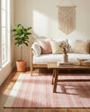 Marina Collection Area Rug - Marina Rectangle Blush Pink  lifestyle 17