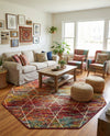 Trellis Mosaic Collection Area Rug - Arborville (Multi) Octagon Multi  lifestyle 32