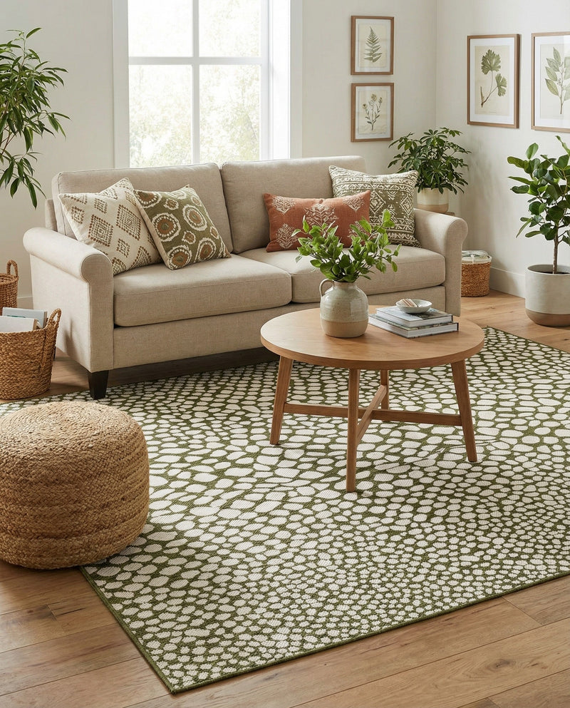 Urban Oasis Rugs Collection Area Rug -  Terrace (Green) Rectangle Green  lifestyle 9