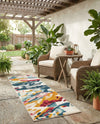 Outdoor Marrakesh Collection Area Rug -  Meknes Runner Multi  lifestyle 27