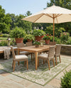 Patio Heritage Collection Area Rug - Savannah (Green) Rectangle Green  lifestyle 10