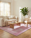 Sahara Essence Collection Area Rug - Oasis (Pink) Square Pink  lifestyle 40