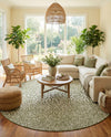 Urban Oasis Rugs Collection Area Rug -  Terrace (Green) Round Green  lifestyle 63