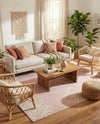 Desert Nomad Terrace Collection Area Rug - Sahara (Pink) Rectangle Pink  lifestyle 15