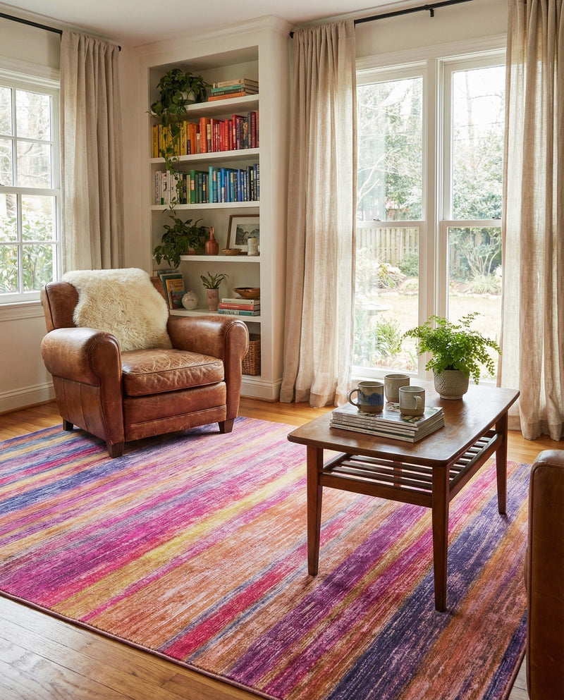 Sahara Essence Collection Area Rug - Oasis (Multi) Rectangle Multi  lifestyle 15