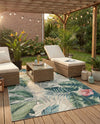 Seaside Blooms Collection Area Rug -  Paradise Rectangle Multi  lifestyle 27