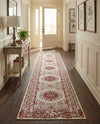 Patio Heritage Collection Area Rug -  Lafayette (Rust Red) Runner Rust Red  lifestyle 59