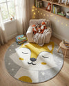 Wonder Tykes Collection Area Rug -  Lively Round Gray  lifestyle 4