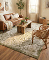 Tribal Terrace Treasures Collection Area Rug - Mayan Marina (Green) Rectangle Green  lifestyle 5