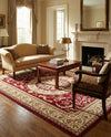 Versailles Elegance Collection Area Rug -  Montreuil Rectangle Red  lifestyle 31