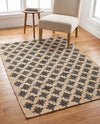 Benares Handwoven Jute Collection Area Rug -  Bodhi Rectangle Beige and Black  lifestyle 26