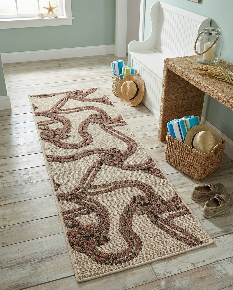 Seaside Haven Rugs Collection Area Rug -  Dunes Runner Beige  lifestyle 70