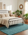 Cozy Comfort Shag Collection Area Rug - Haven (Turquoise) Rectangle Turquoise  lifestyle 6