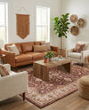 Casablanca Tapestry Collection Area Rug -  Marrakech (Coffee Brown) Rectangle Coffee Brown  lifestyle 8