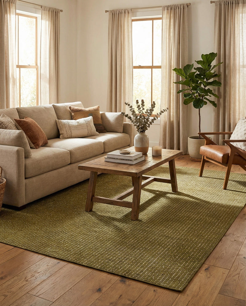 Aravalli Collection Area Rug -  Jaisalmer Rectangle Olive Green  lifestyle 63