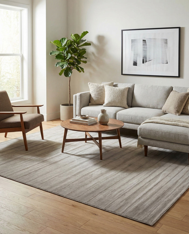Soho Elegance Collection Area Rug - Chelsea (Gray) Rectangle Gray  lifestyle 4