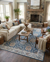 Mykonos Manor Collection Area Rug -  Paros Rectangle Blue  lifestyle 51