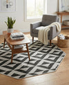 Urban Oasis Rugs Collection Area Rug -  Highrise (Charcoal Gray) Octagon Charcoal Gray  lifestyle 46