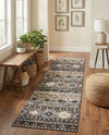 Desert Modern Eco Rug Series Collection Area Rug -  Sonora Runner Khaki Gray  lifestyle 69