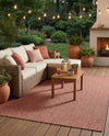 Seaside Serenity Collection Area Rug - Veranda (Rust Red) Rectangle Rust Red  lifestyle 15