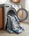 Aegean Elegance Washables Collection Area Rug -  Andros Square Gray Navy Green  lifestyle 71