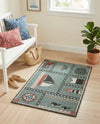 Seaside Haven Rugs Collection Area Rug -  Anchorage Rectangle Blue  lifestyle 23