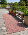 Sustainable Strands Indoor-Outdoor Oasis Collection Area Rug -  Sandbar (Multi) Runner Multi  lifestyle 47