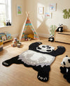 Whimsy Wonders Wool Collection Area Rug -  Mesa Rectangle Black and Gray  lifestyle 9