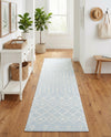 Marrakech Lattice Collection Area Rug - Medina (Light Blue) Runner Light Blue  lifestyle 23