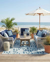 Seaside Haven Rugs Collection Area Rug -  Harbor Square Blue  lifestyle 54