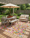 Seaside Blooms Collection Area Rug -  Marseilles Rectangle Multi  lifestyle 24