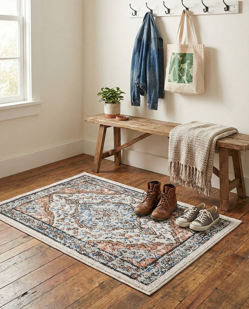 Mykonos Manor Collection Area Rug - Delos Rectangle Ivory  lifestyle 10