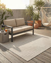 Urban Terrace Collection Area Rug -  Chelsea (Gray) Square Gray  lifestyle 59