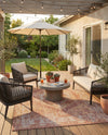 Patio Heritage Collection Area Rug -  Augusta (Rust Red) Rectangle Rust Red  lifestyle 19