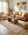 Seville Stripes Collection Area Rug - Cadiz (Yellow) Rectangle Yellow  lifestyle 12
