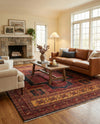 Bazaar Chic Collection Area Rug -  Taroudant Rectangle Rust Red  lifestyle 6