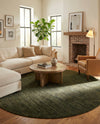 Bloomsbury Elegance Collection Area Rug -  Kensington (Green) Round Green  lifestyle 79