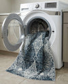 Aegean Elegance Washables Collection Area Rug -  Naxos Rectangle Navy Blue  lifestyle 15