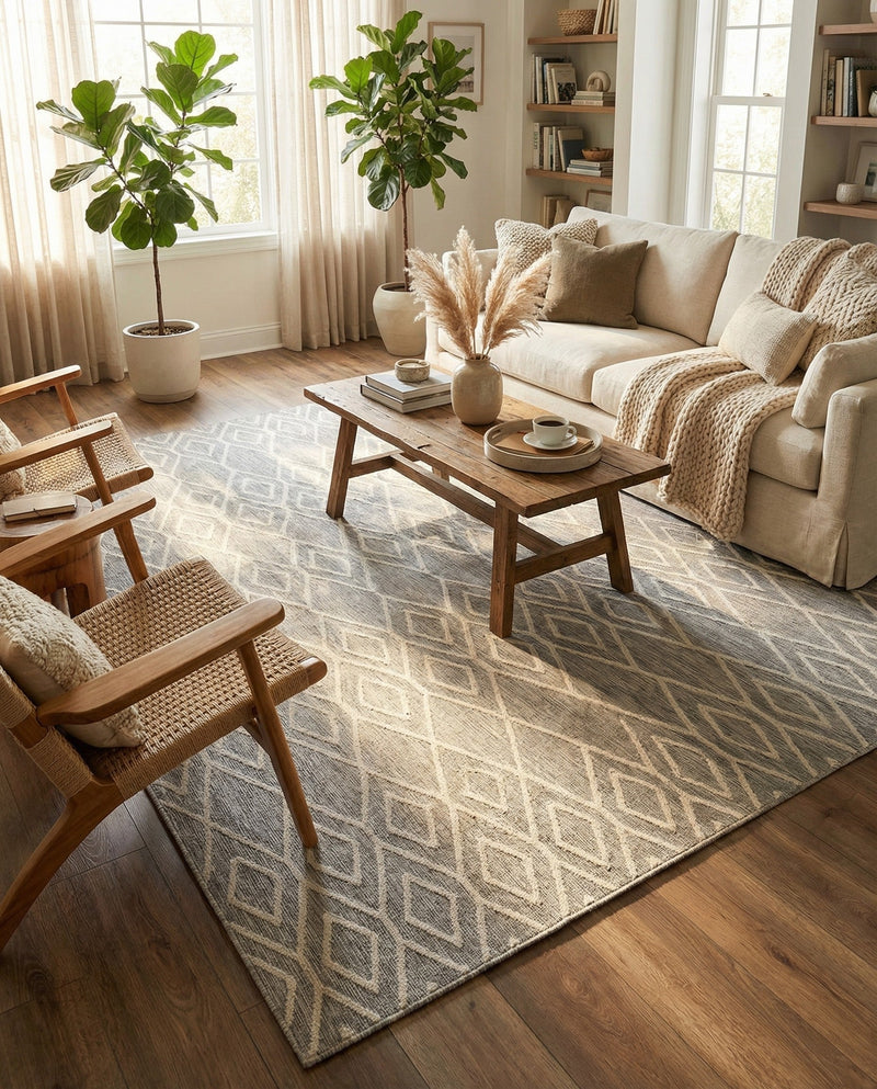 Urban Oasis Rugs Collection Area Rug -  Boulevard (Gray Cream) Rectangle Gray Cream  lifestyle 10