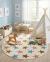 Wonder Tykes Collection Area Rug -  Fantasia Round Multi  lifestyle 44