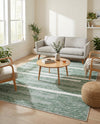 Cathedral Elegance Collection Area Rug - Chapel Rectangle Green  lifestyle 65