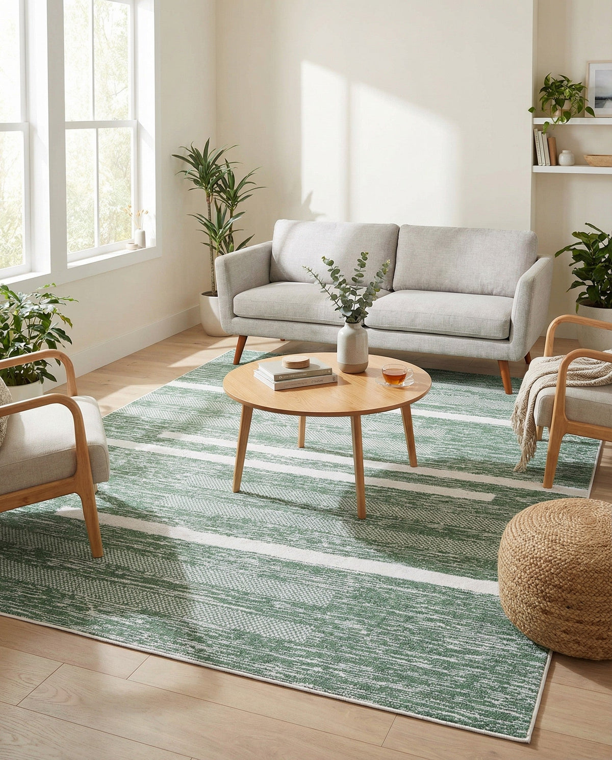 Cathedral Elegance Collection Area Rug - Chapel Rectangle Green  lifestyle 65